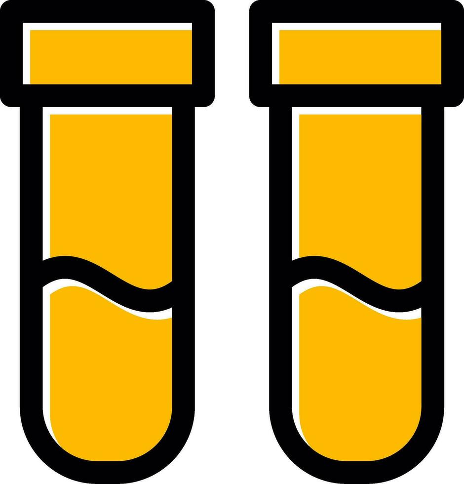 conception d'icône créative de tube à essai vecteur