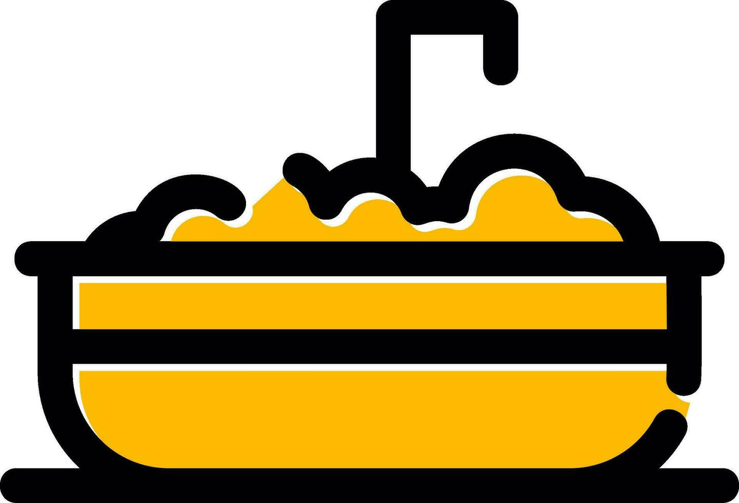 conception d'icône créative de baignoire vecteur