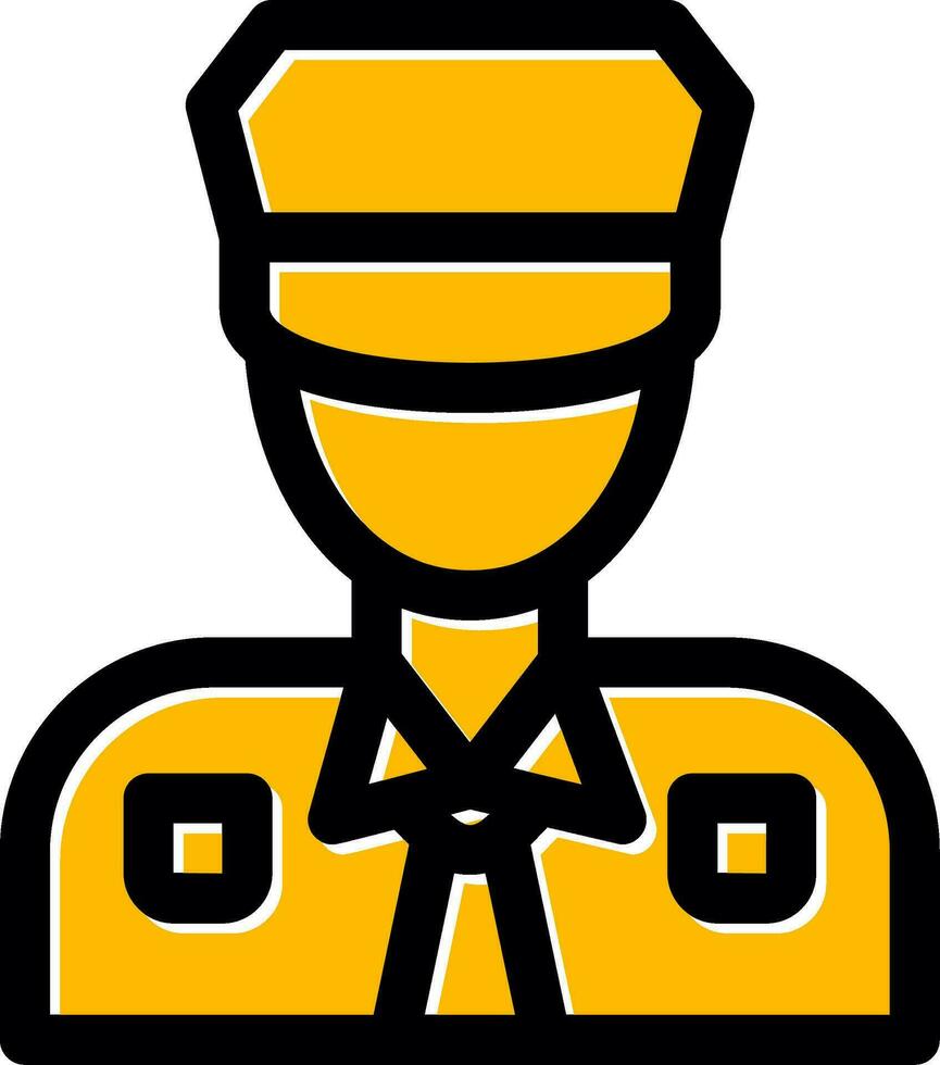 conception d'icône créative homme policier vecteur