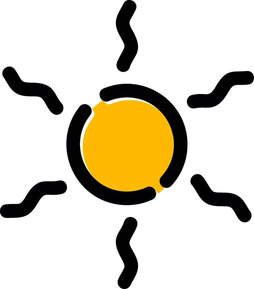 conception d'icône créative soleil vecteur