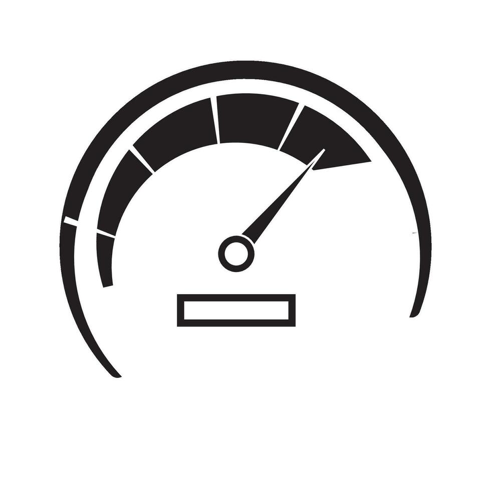 compteur de vitesse icône logo vecteur conception modèle