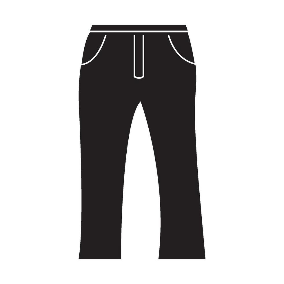 un pantalon icône logo vecteur conception modèle