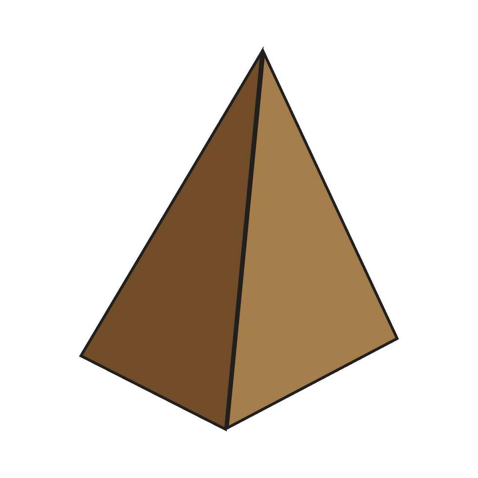 pyramide icône logo vecteur conception modèle