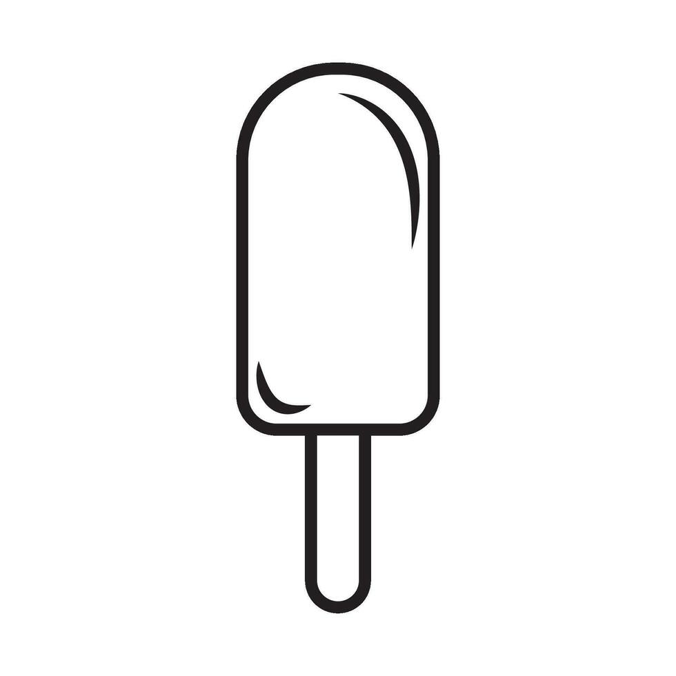 la glace crème icône logo vecteur conception modèle