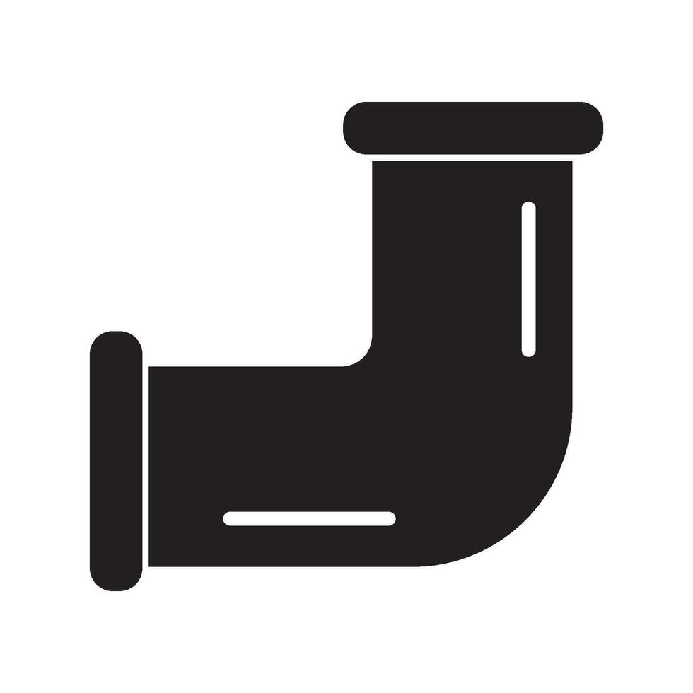 l'eau tuyau icône logo vecteur conception modèle