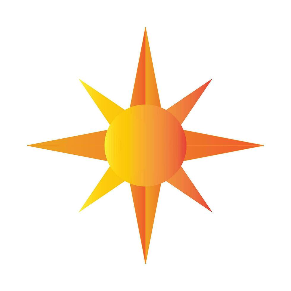 Soleil icône logo vecteur conception modèle