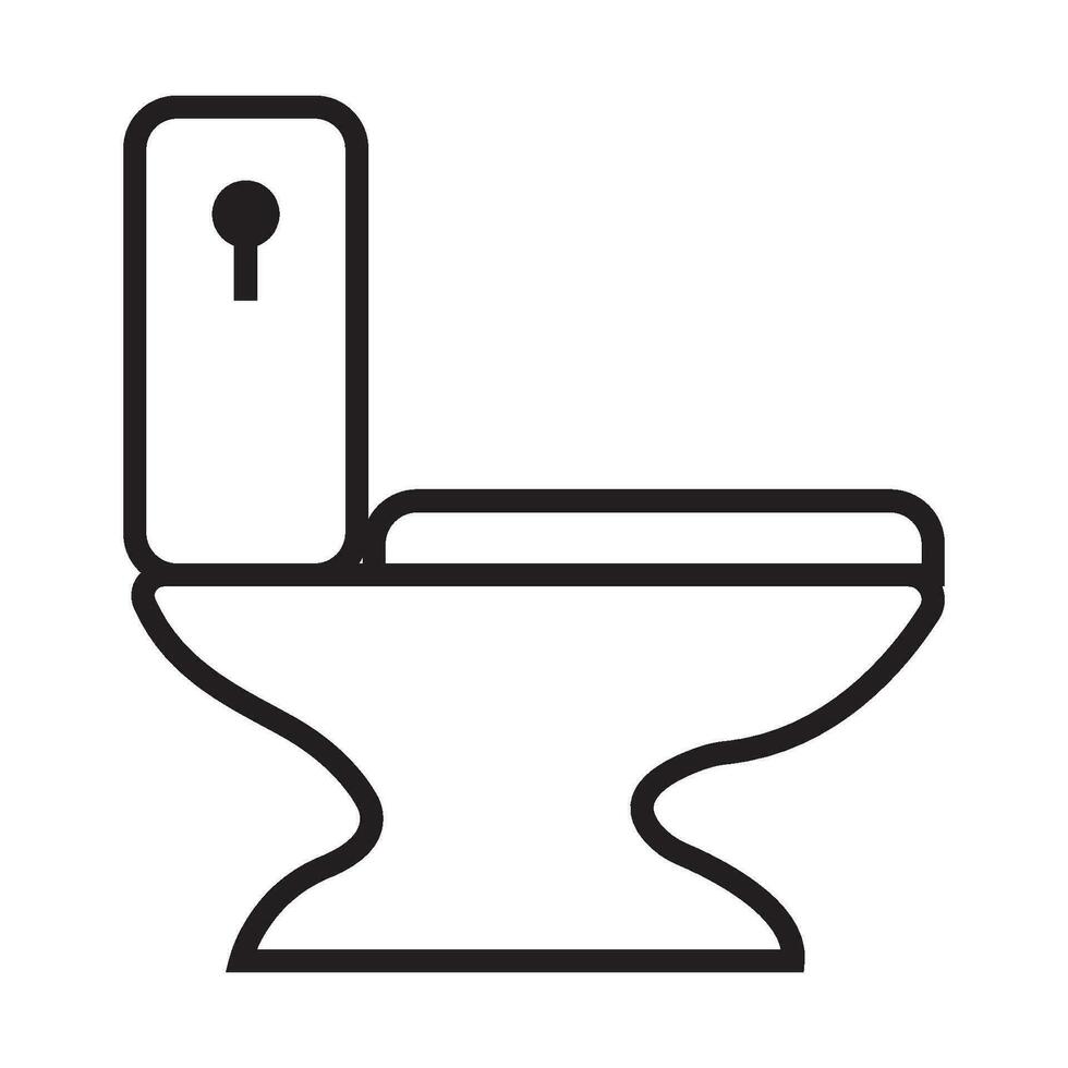 modèle de conception de vecteur de logo d'icône de toilette