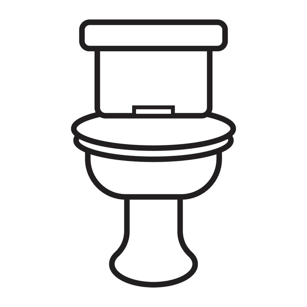 modèle de conception de vecteur de logo d'icône de toilette