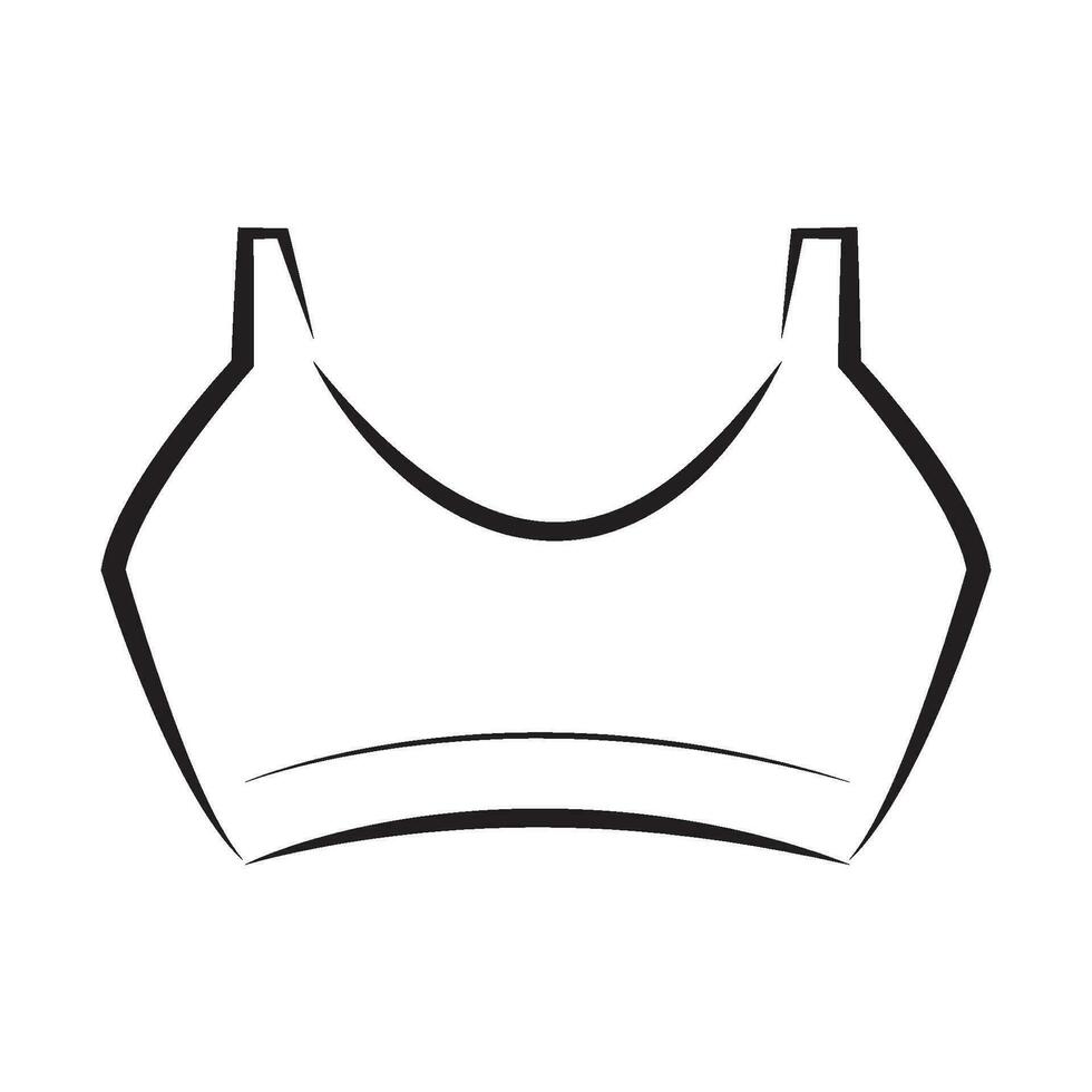 aux femmes sous-vêtements icône logo vecteur conception modèle
