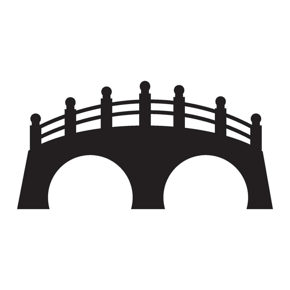 pont icône logo vecteur conception modèle