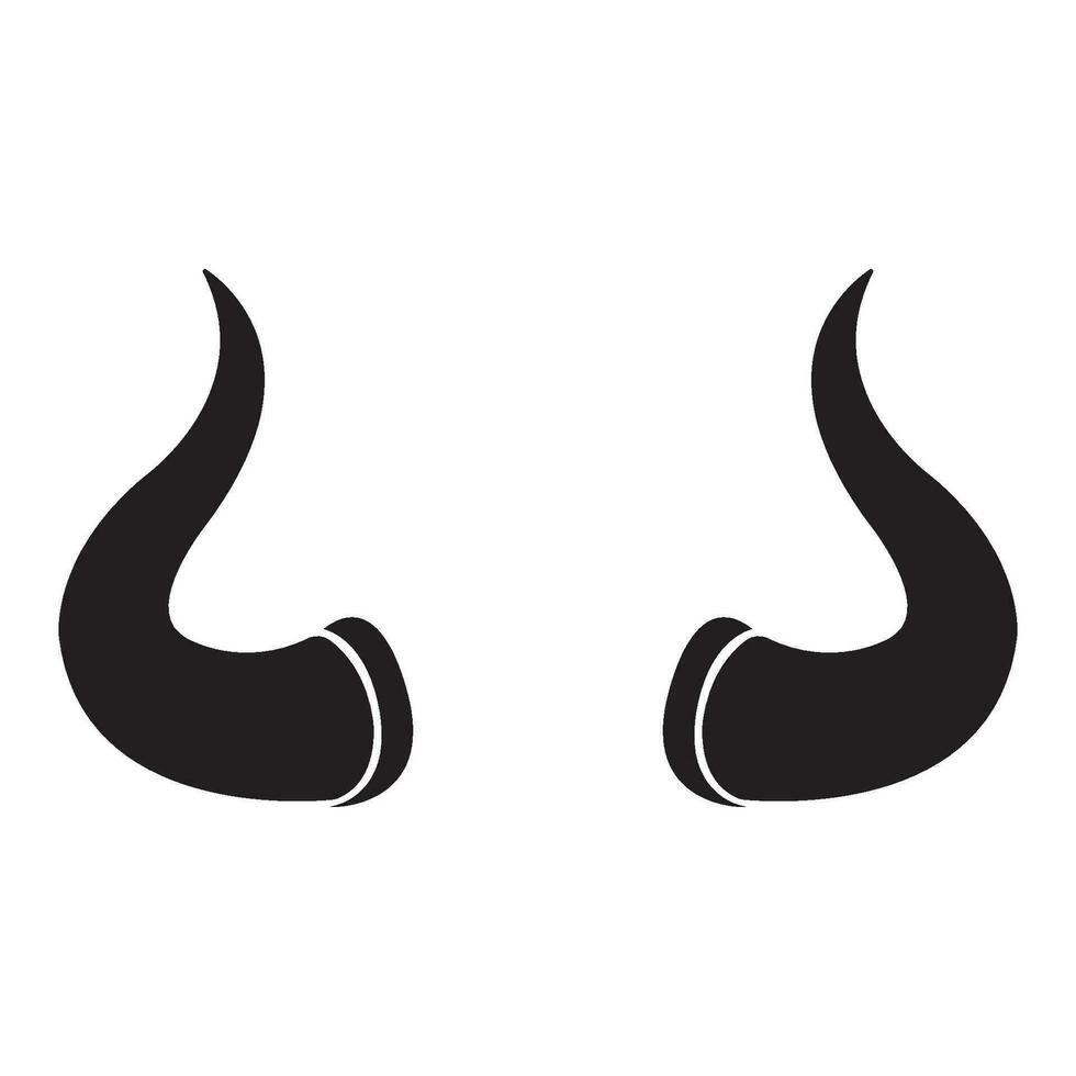 cornes icône logo vecteur conception modèle