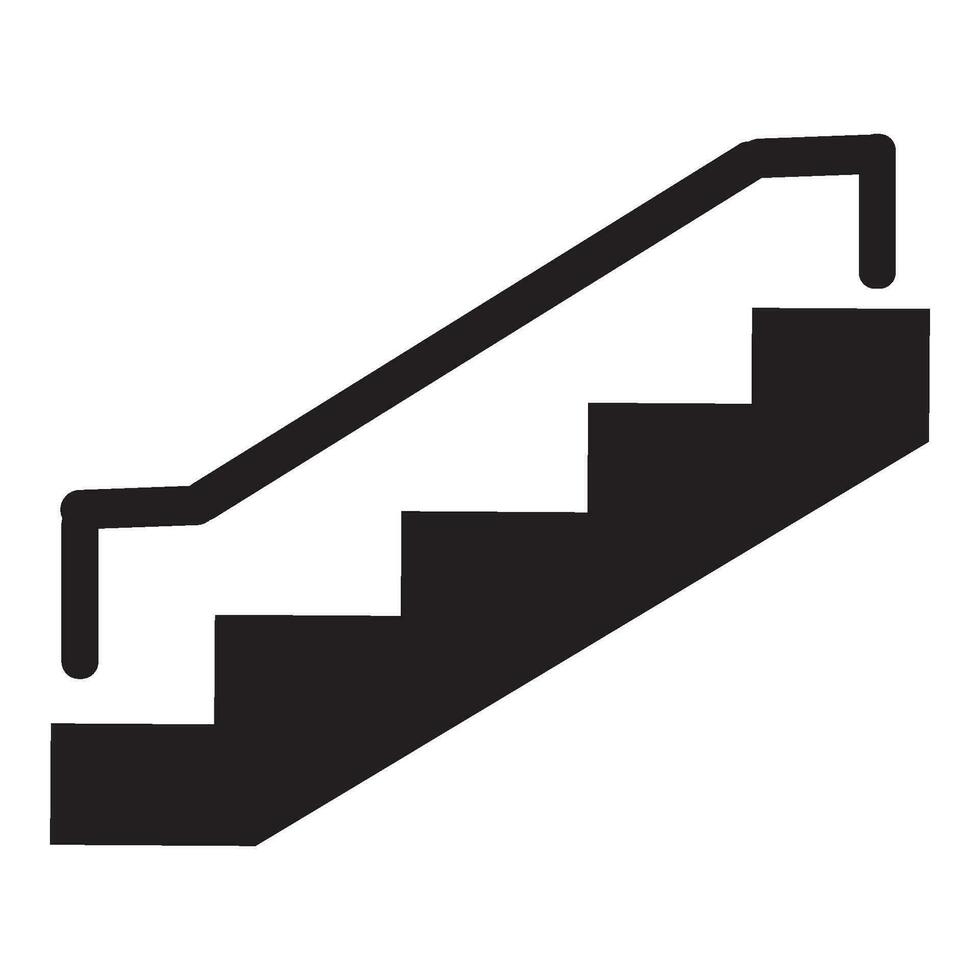 modèle de conception de vecteur de logo d'icône d'escalier