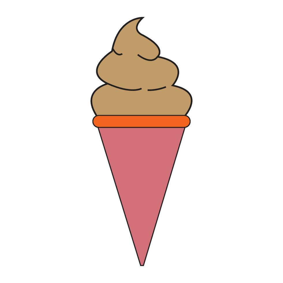 la glace crème icône logo vecteur conception modèle