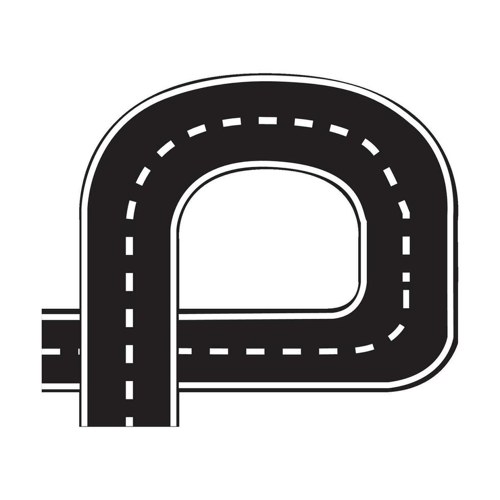 modèle de conception de vecteur de logo d'icône d'autoroute