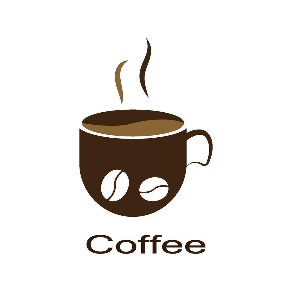 vecteur de modèle de logo de tasse de café