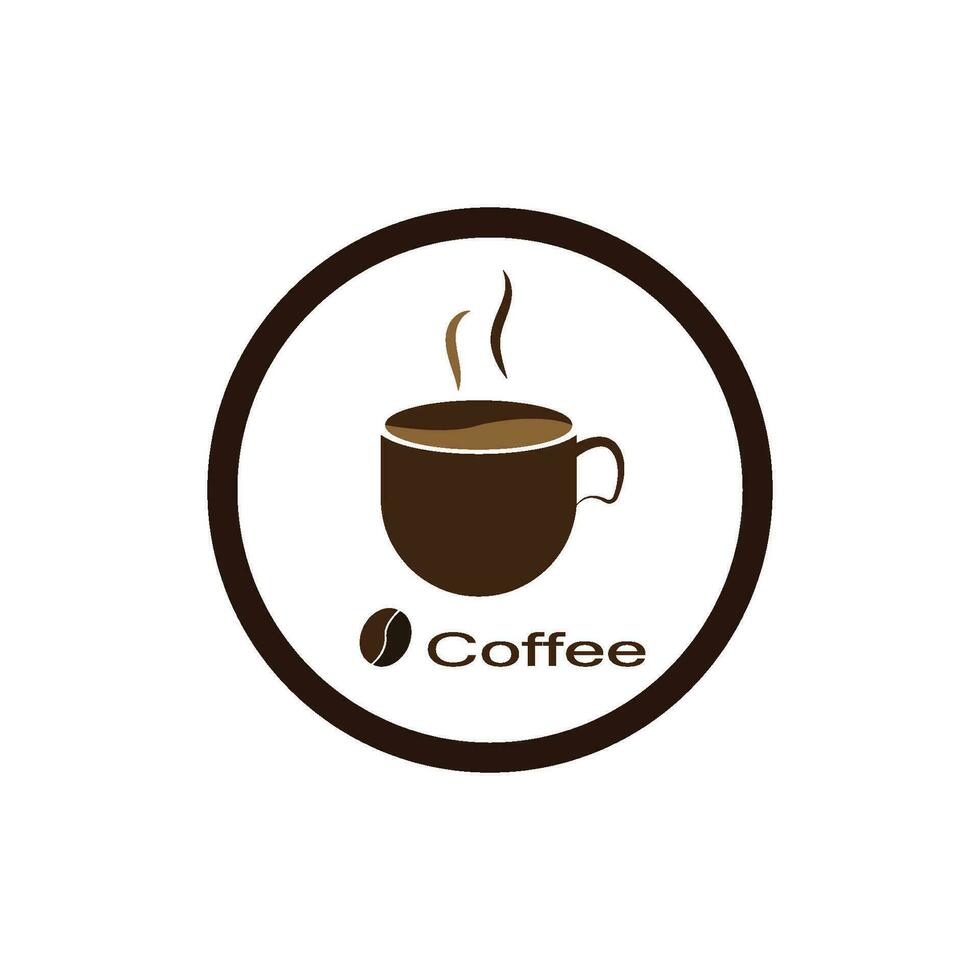 vecteur de modèle de logo de tasse de café