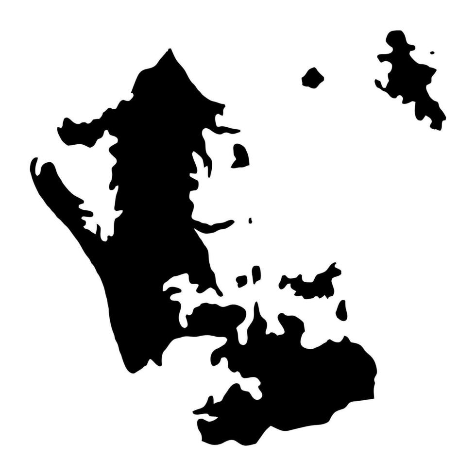 Auckland Région carte, administratif division de Nouveau zélande. vecteur illustration.