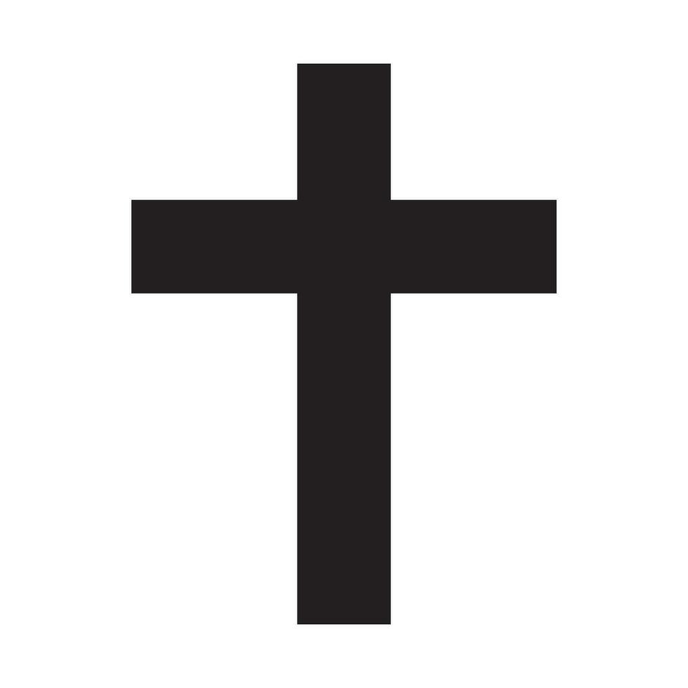 Christian traverser icône logo vecteur conception modèle