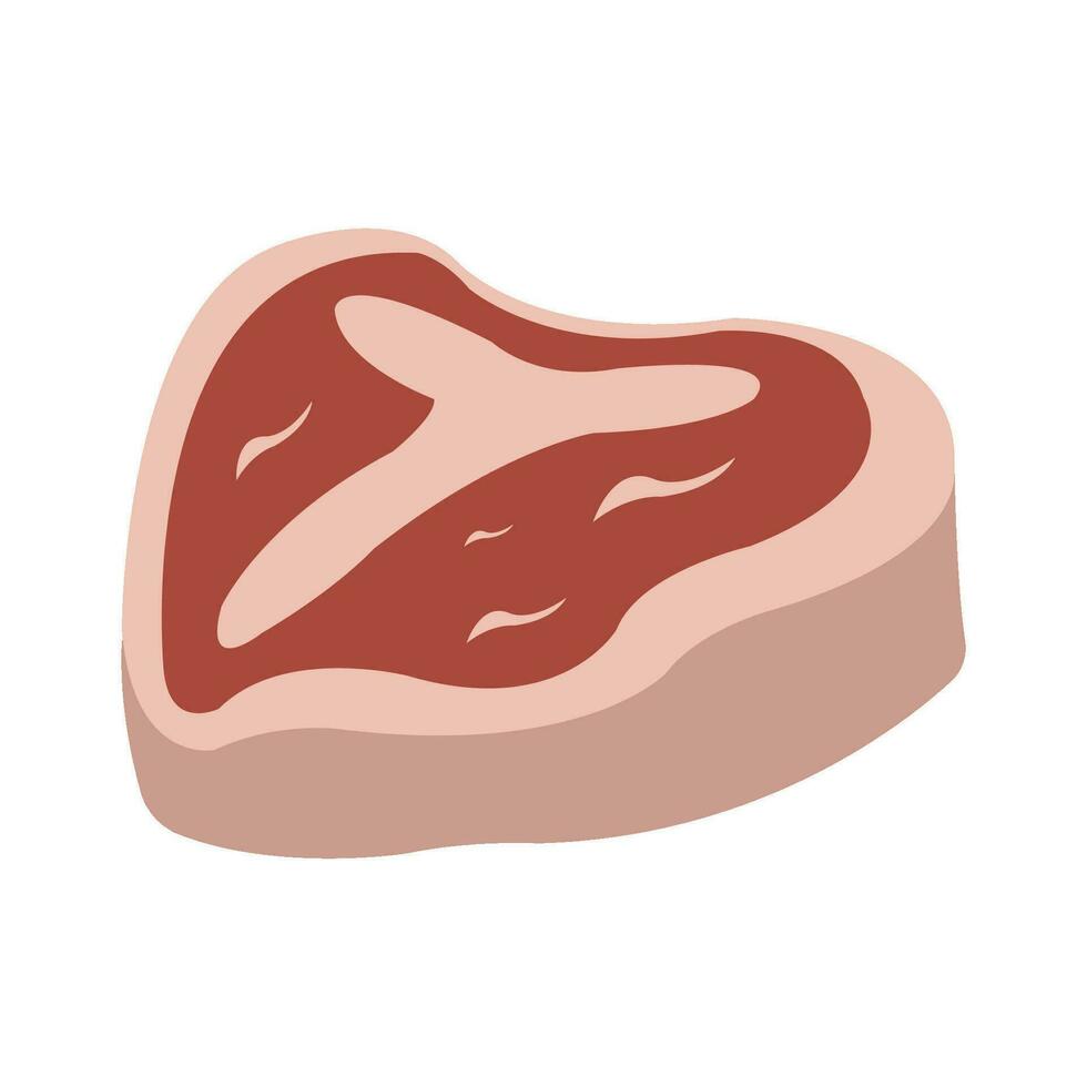 modèle de conception de vecteur de logo d'icône de viande