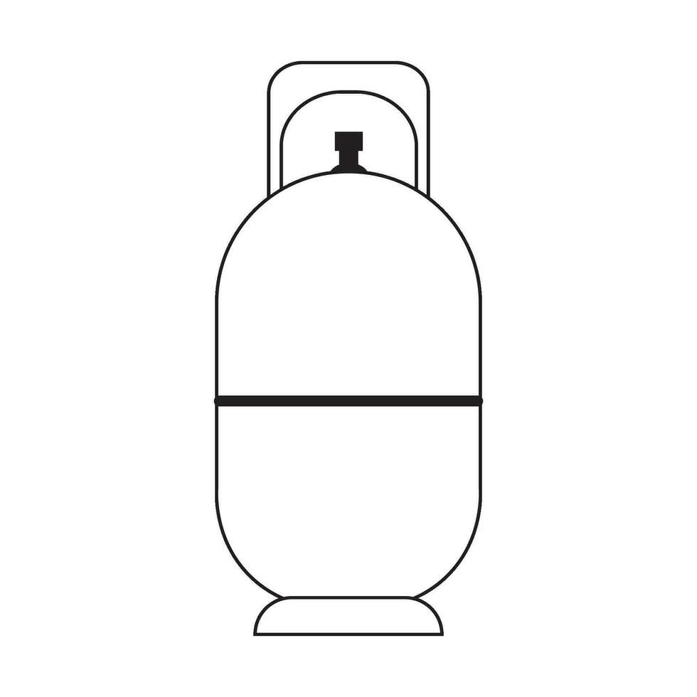 gaz cylindres icône logo vecteur conception modèle