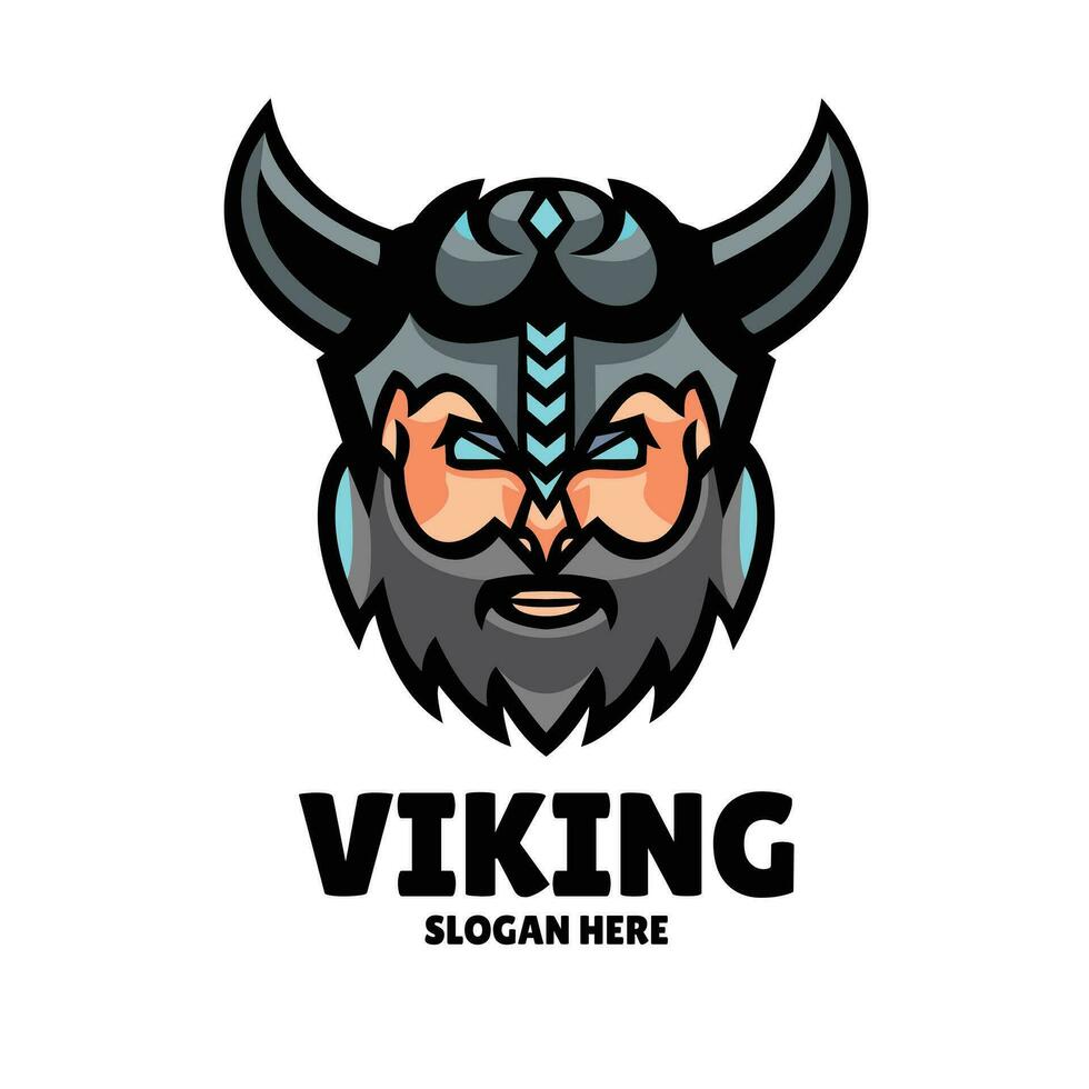 viking mascotte logo esports illustration vecteur