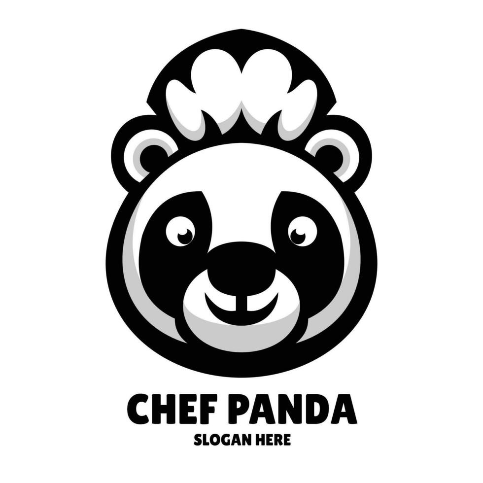 mignonne Panda mascotte logo esports illustration vecteur