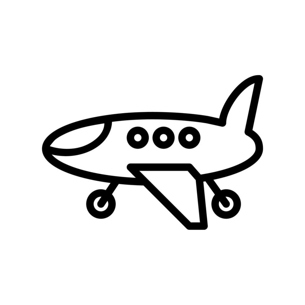 avion icône vecteur ou logo illustration style