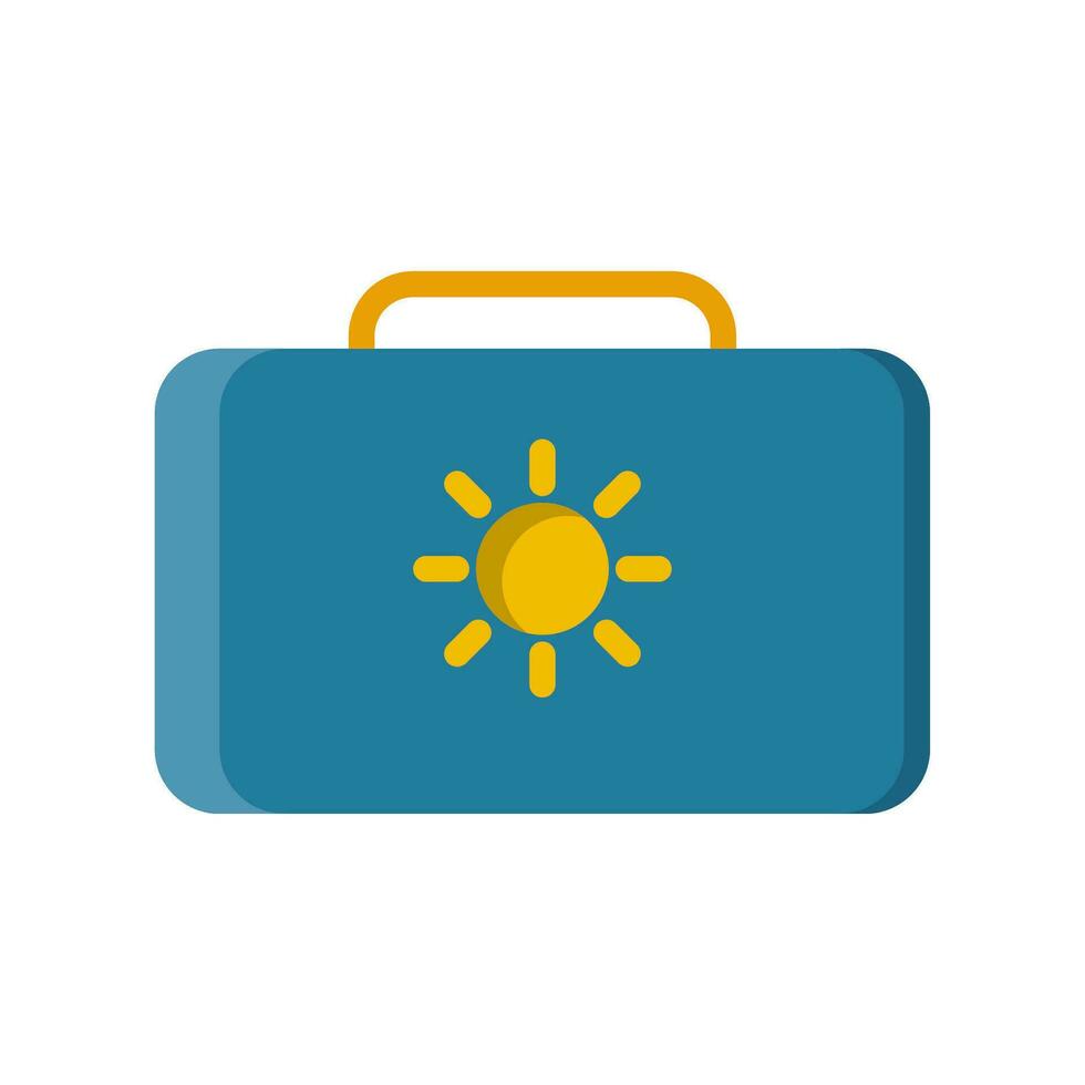 valise icône vecteur ou logo illustration style