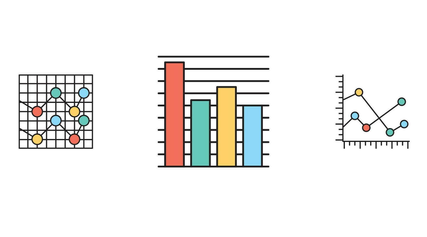 statistiques, bancaire et investissement vecteur icône