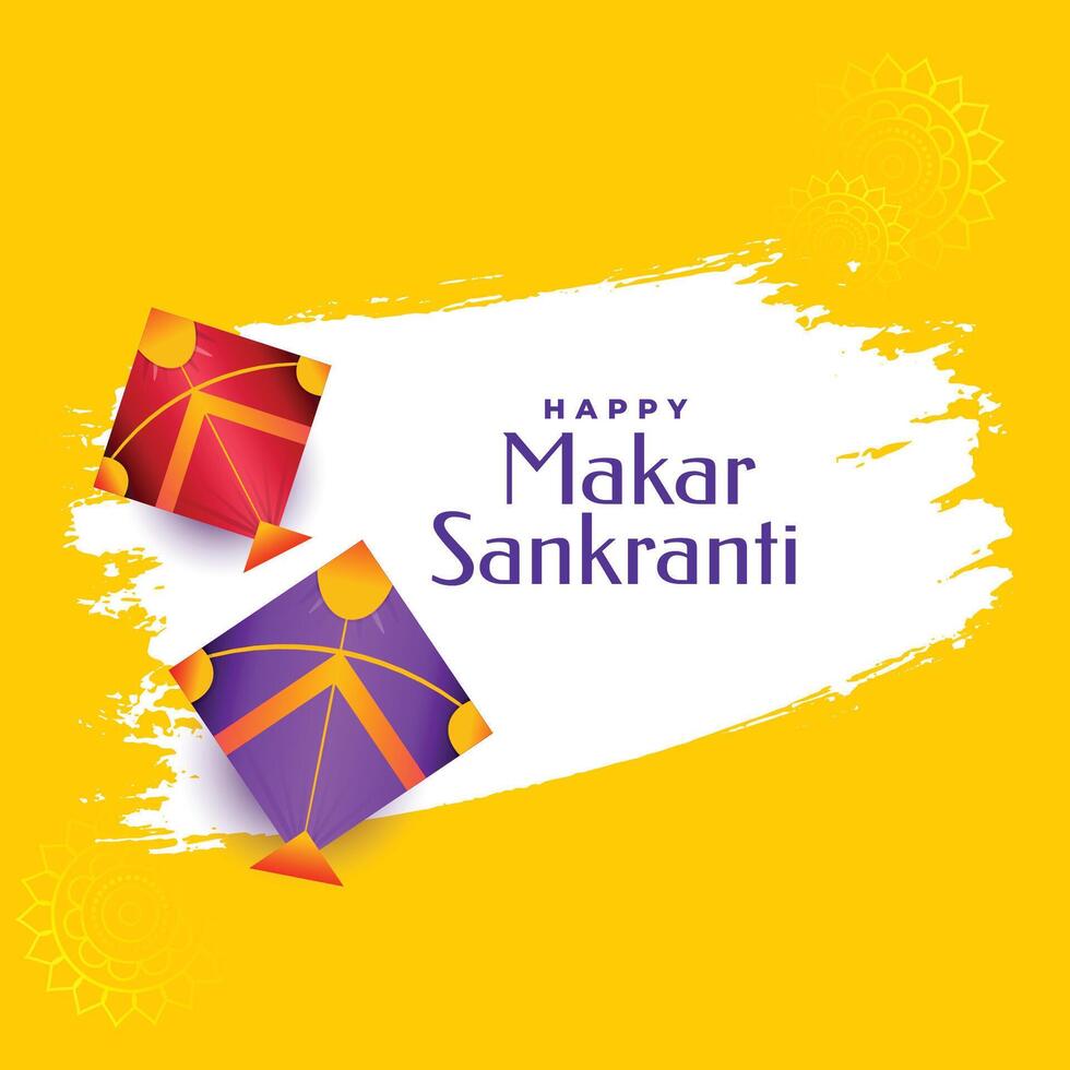 salutation conception pour makar sankranti Festival vecteur