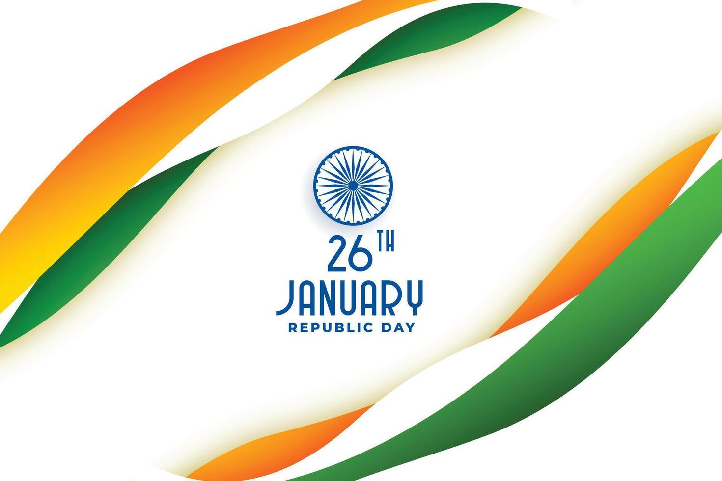 26e janvier Indien indépendance journée bannière illustration conception vecteur
