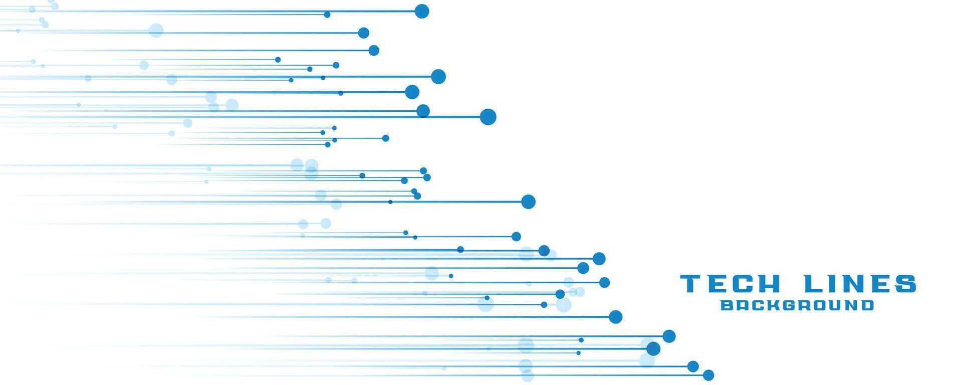 abstrait technologie lignes bannière conception vecteur