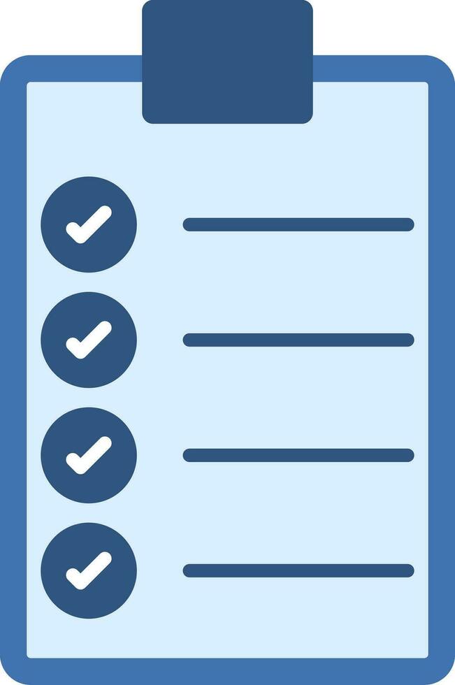 liste de choses à faire icône plate vecteur