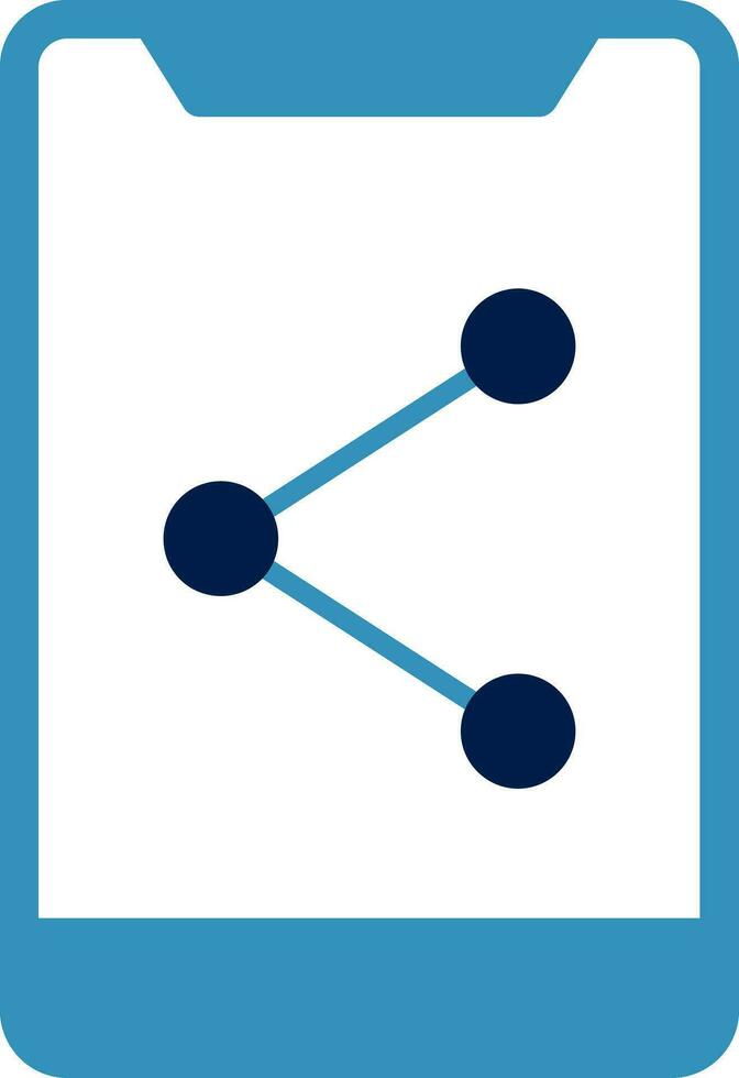 icône plate de partage vecteur