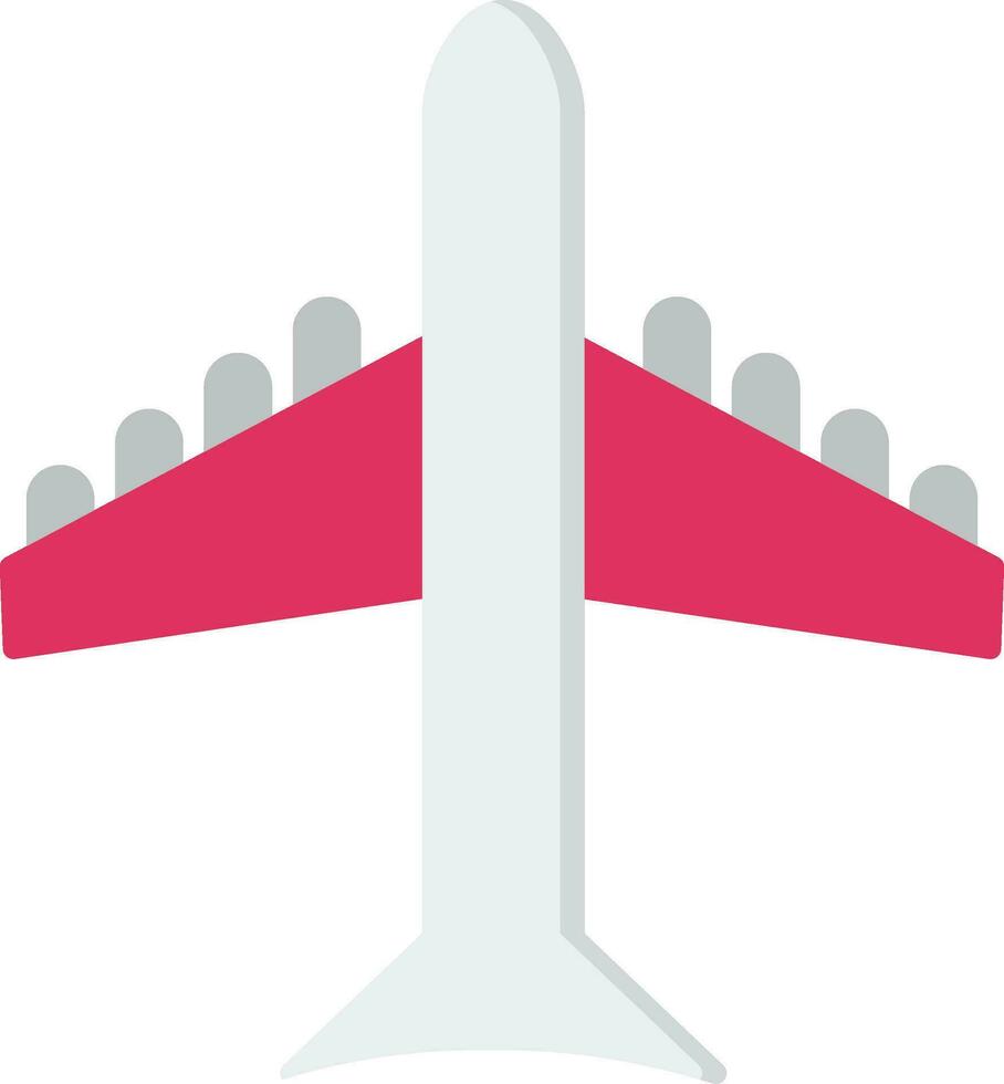 icône plate d'avion vecteur