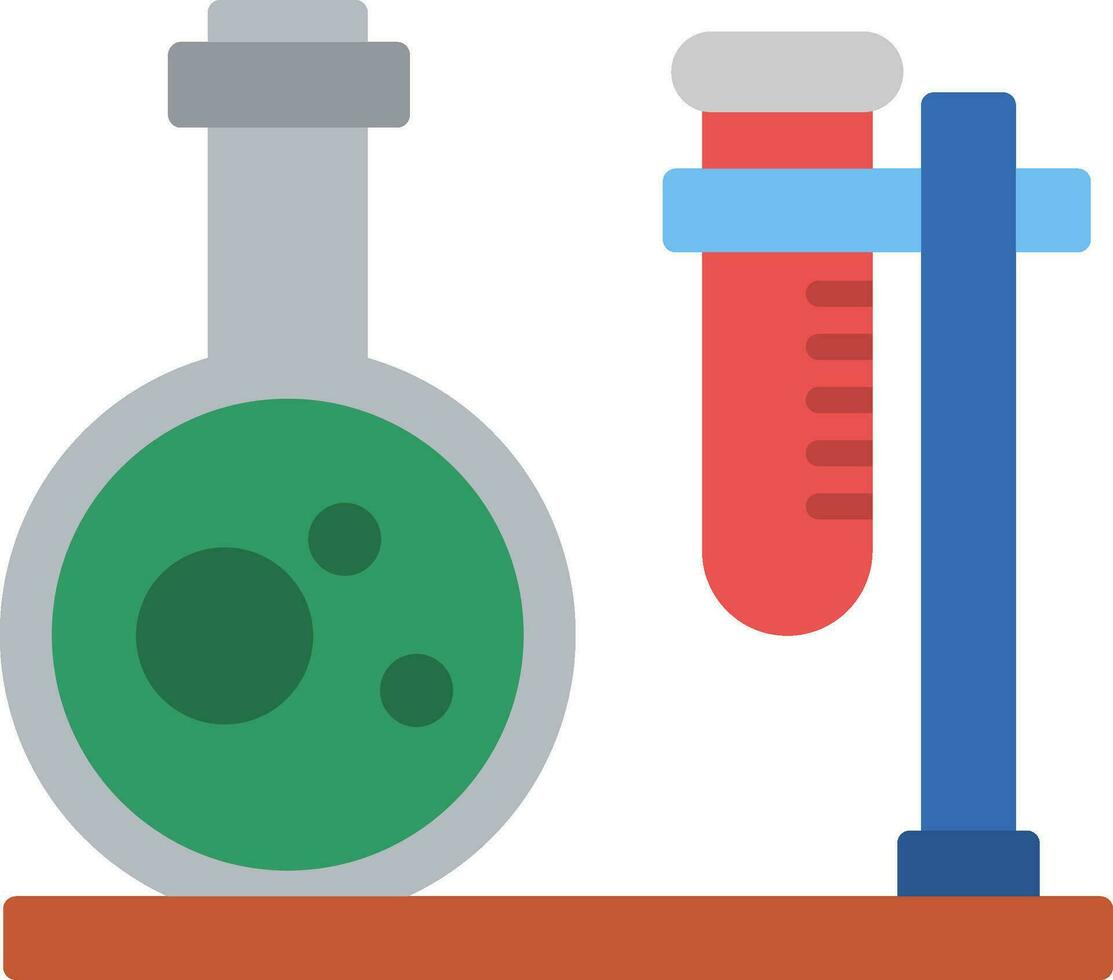 icône plate de laboratoire vecteur