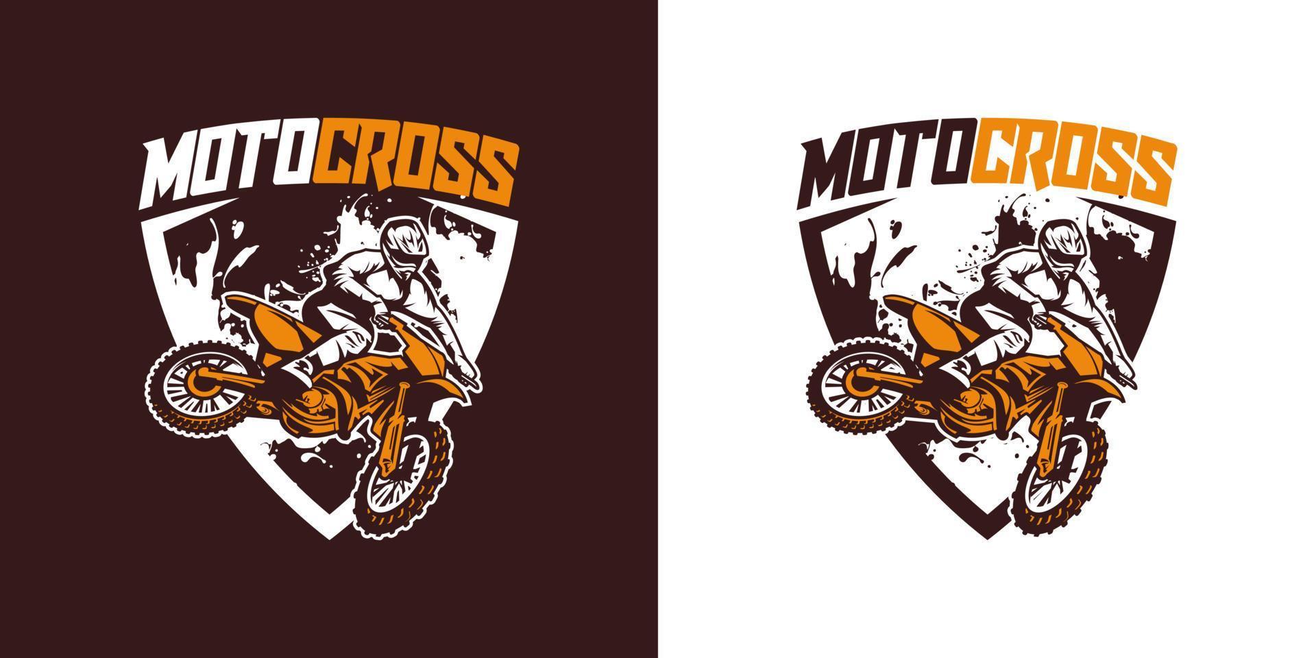 vecteur de logo de motocross