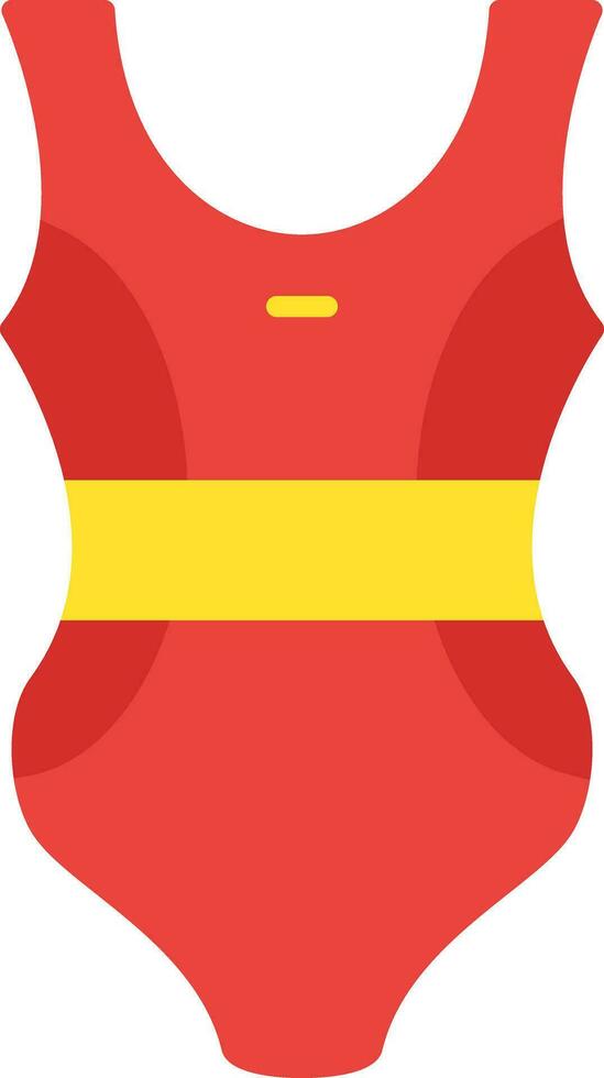 icône plate de maillot de bain vecteur