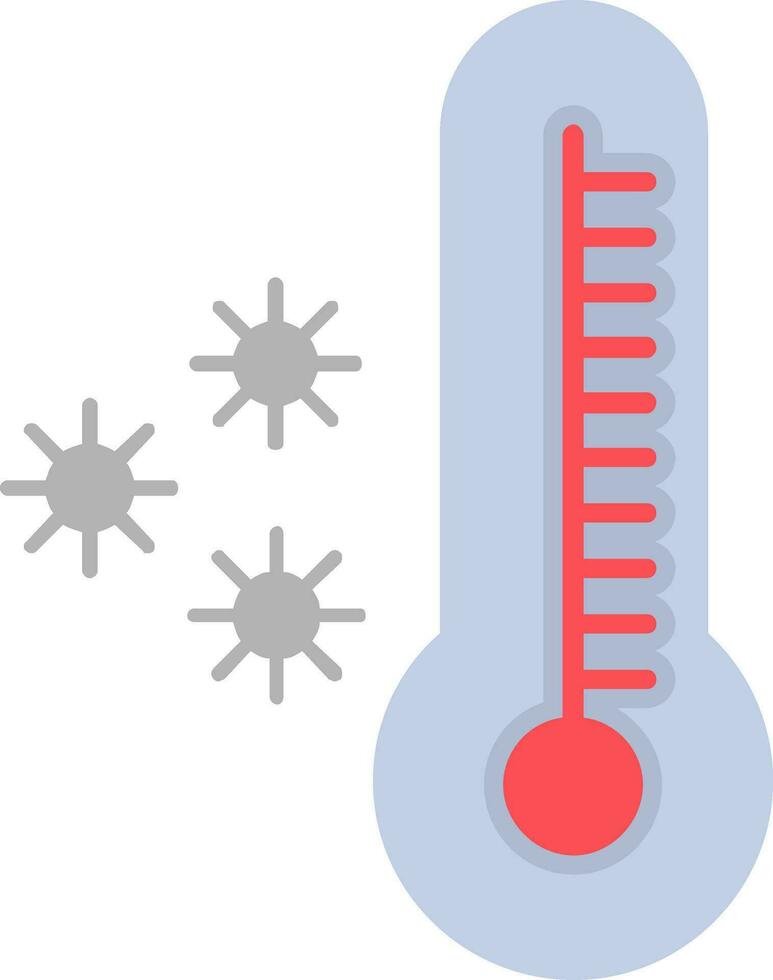 icône plate thermomètre vecteur