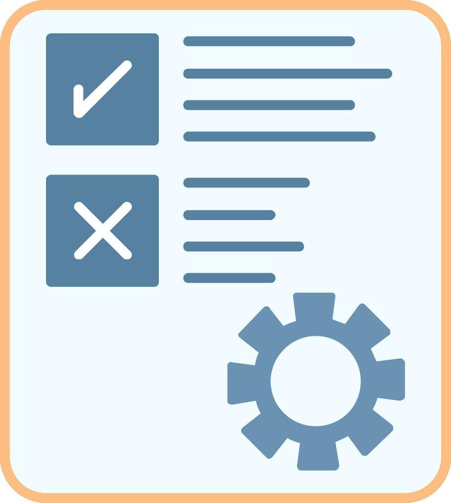 icône plate de document vecteur
