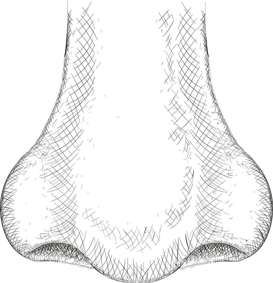 concepts de nez à la mode vecteur