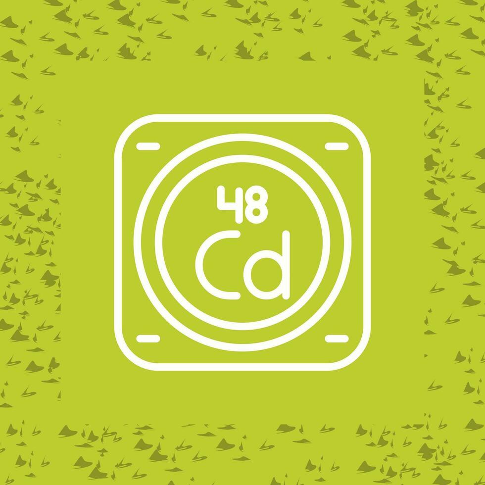 cadmium vecteur icône