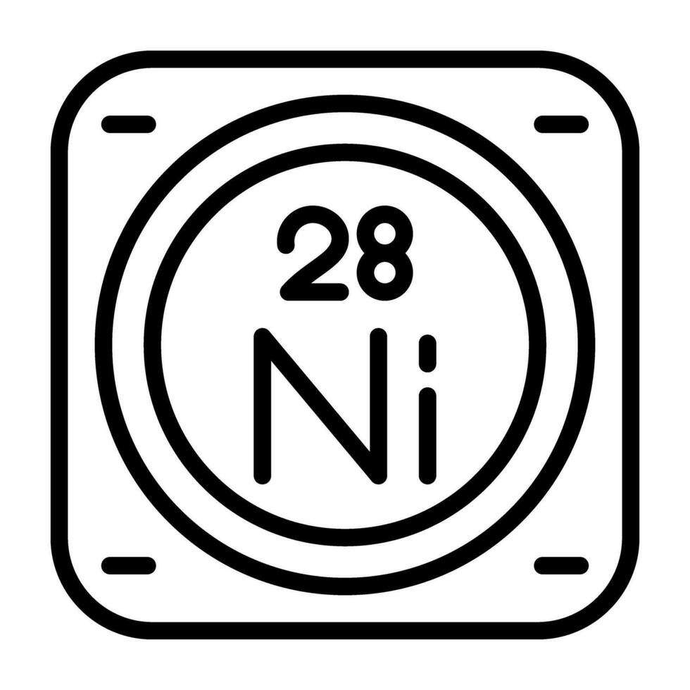 nickel vecteur icône