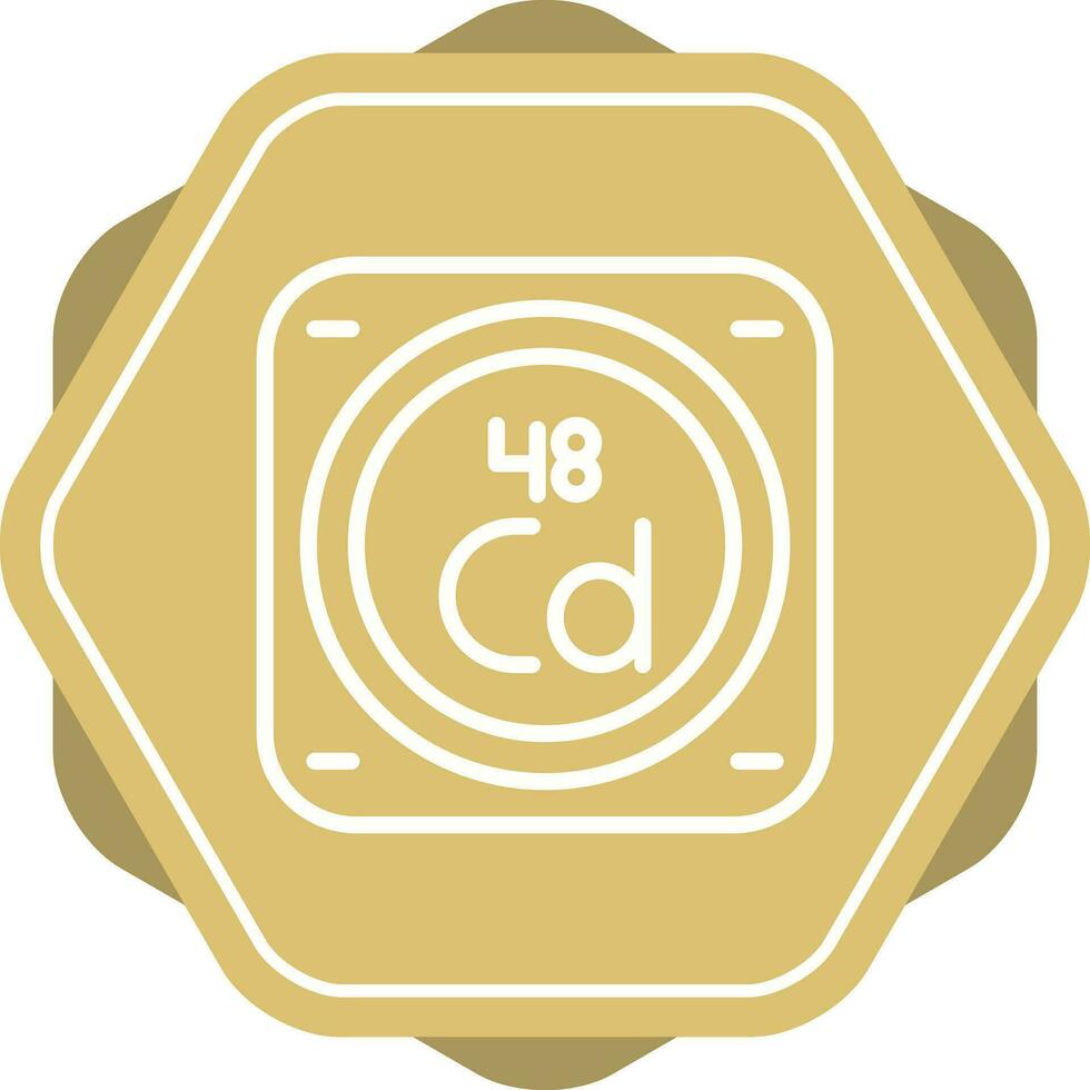 cadmium vecteur icône