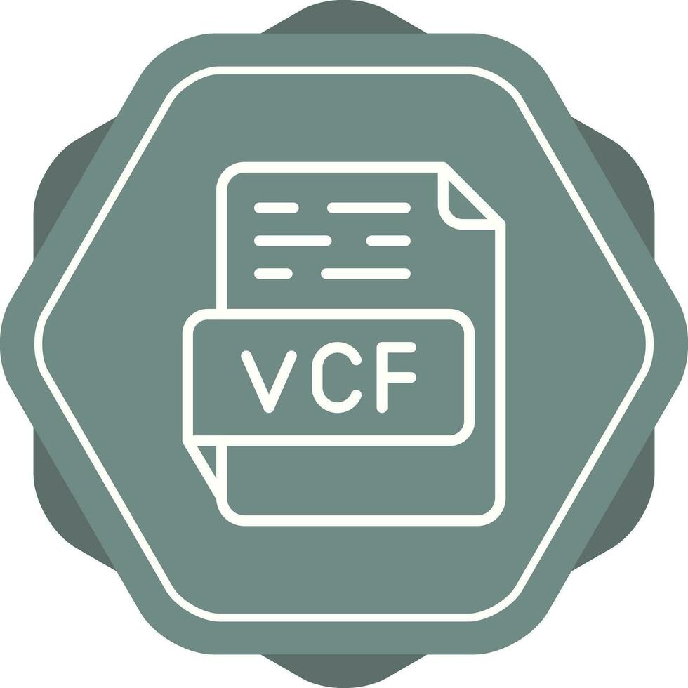vcf vecteur icône