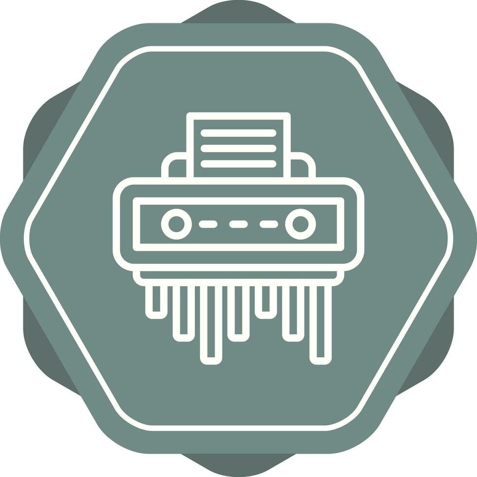 icône de vecteur de déchiqueteuse