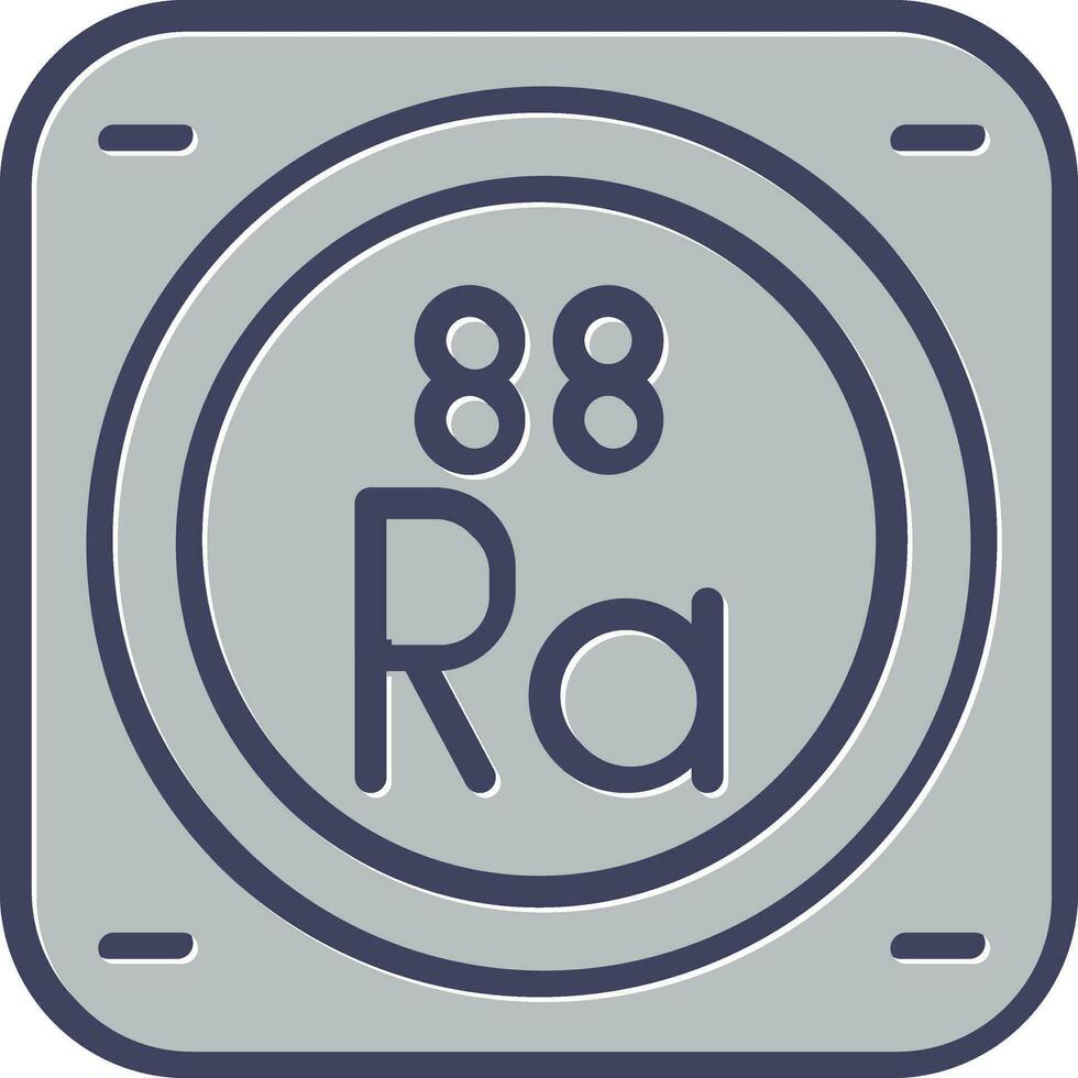 radium vecteur icône