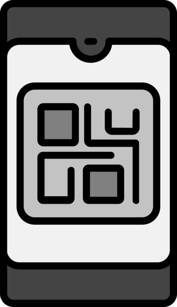 icône de vecteur de code qr