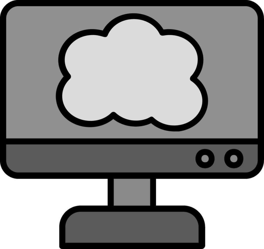 icône de vecteur de cloud computing