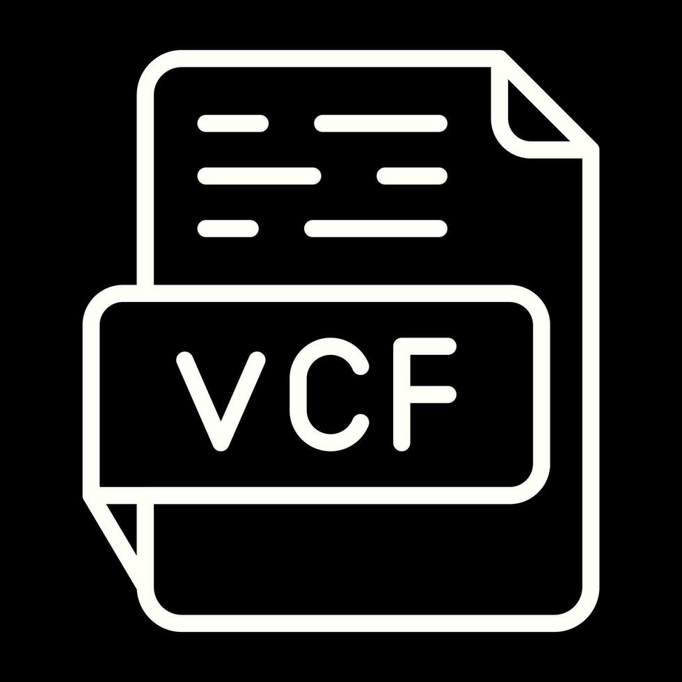 vcf vecteur icône